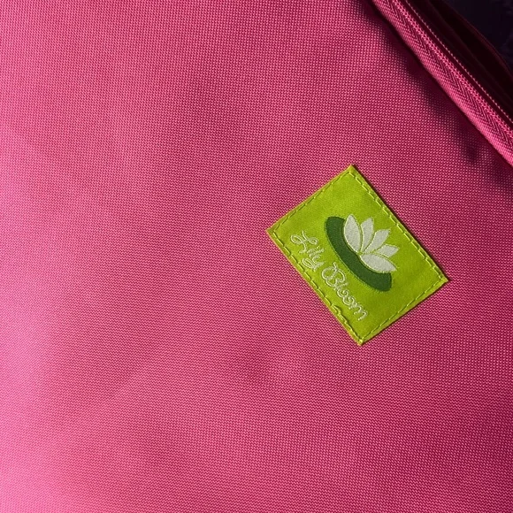 Lily Bloom Pink Tote Bag Floral Lined Vegan Y2K Cute - Picture 2 of 5